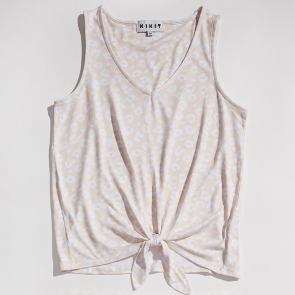 KIKIT Tank Top Neutral Leopard​​​​​​​​​​​​
